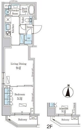 パークアクシス錦糸町ヴェールの物件間取画像